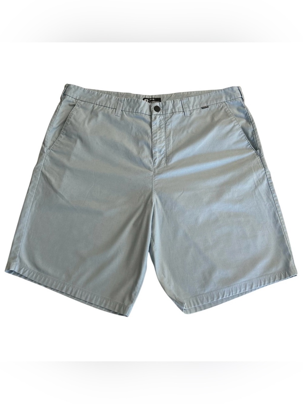 Men's Hurley Light Blue Casual Flat Front Shorts Size 42